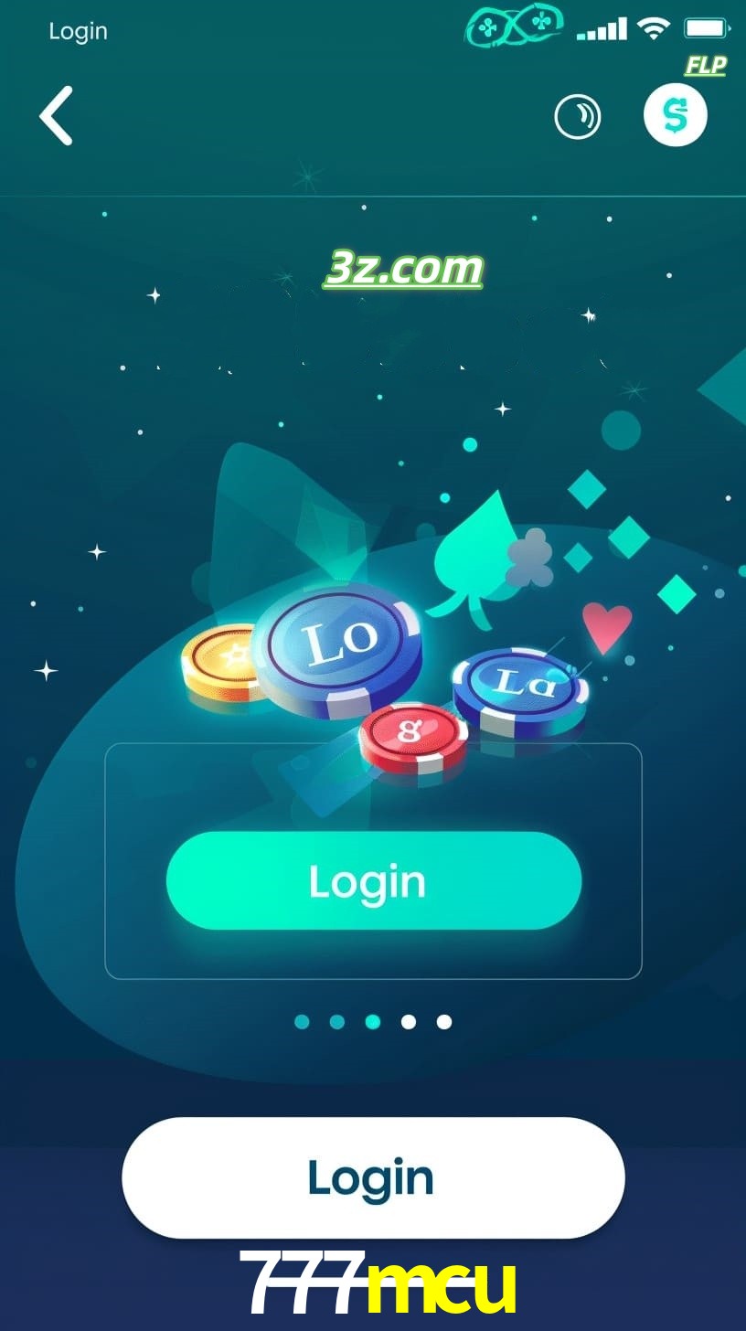 Login no aplicativo de cassino online 777mcu Brasil com bônus de boas-vindas